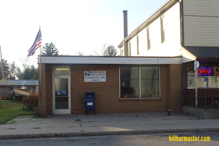 Looking at the Conklin Post Office. (November, 2025)