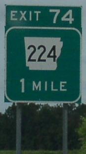 Arkansas State Route 224, Jackson County